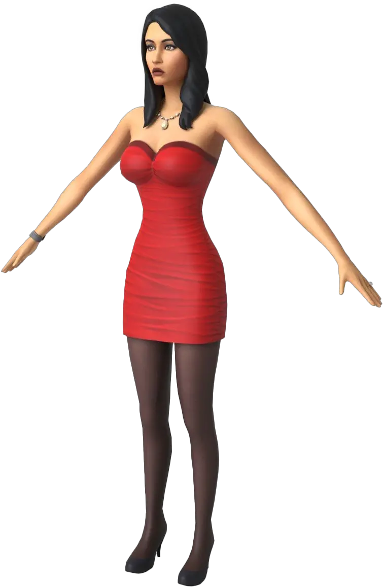 Bella Goth Transparent Png Sims 4 3d Model Bella Png