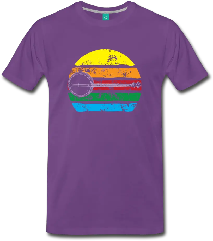 Menu0027s Faded Banjo Rainbow T Shirt Filipino T Shirt Designs Png Banjo Png