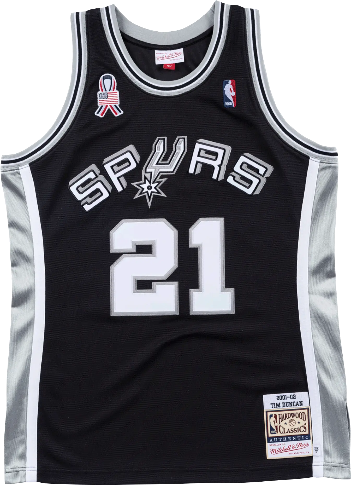 Spurs Official Jersey Tim Duncan Mitchell And Ness Jersey Authentic Png Spurs Icon