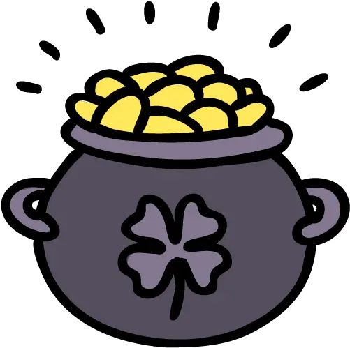 Pot Of Gold Free Icon Lucky Leprechaun Pot Of Gold Png Gold Icon Png