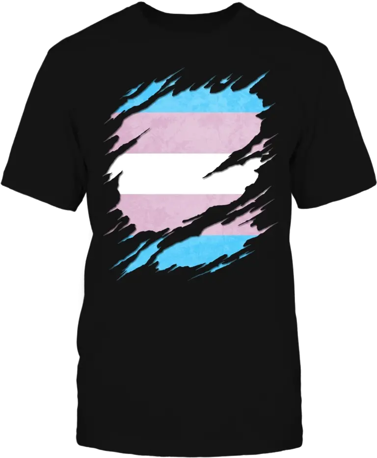 Transgender Pride Flag Ripped T Shirt Bisexual Pride Flag Png Pride Flag Png