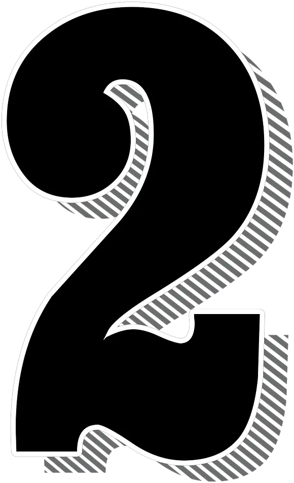 Numbers Two 2 Drop Shadow Png Sabesp Park Butantan Drop Shadow Png