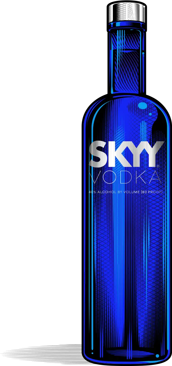 Skyy Vodka Bottle Png Skyy Vodka Black Background Vodka Png