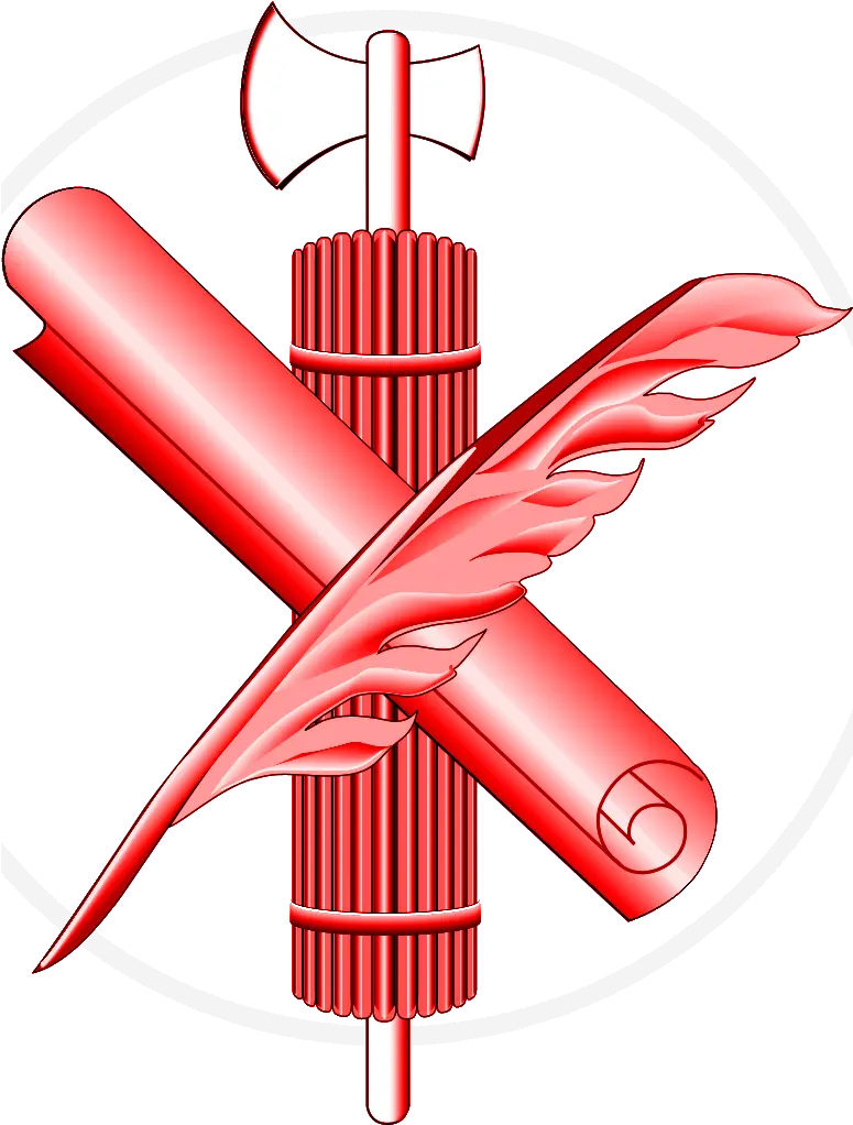 Red Fasces Red Fasces Png Quill Png