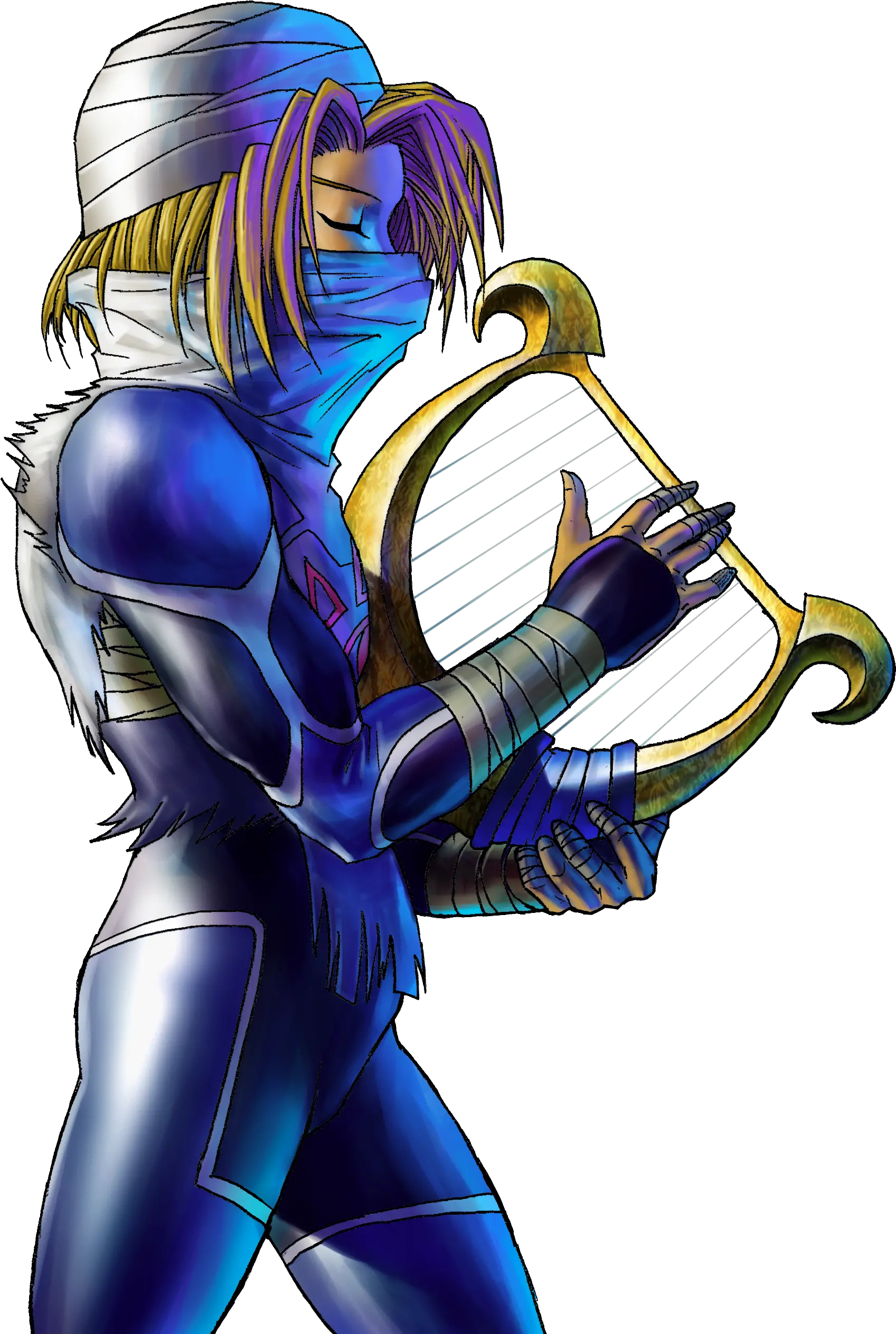 Goddessu0027s Harp Zelda Wiki Sheik Harp Png Harp Png