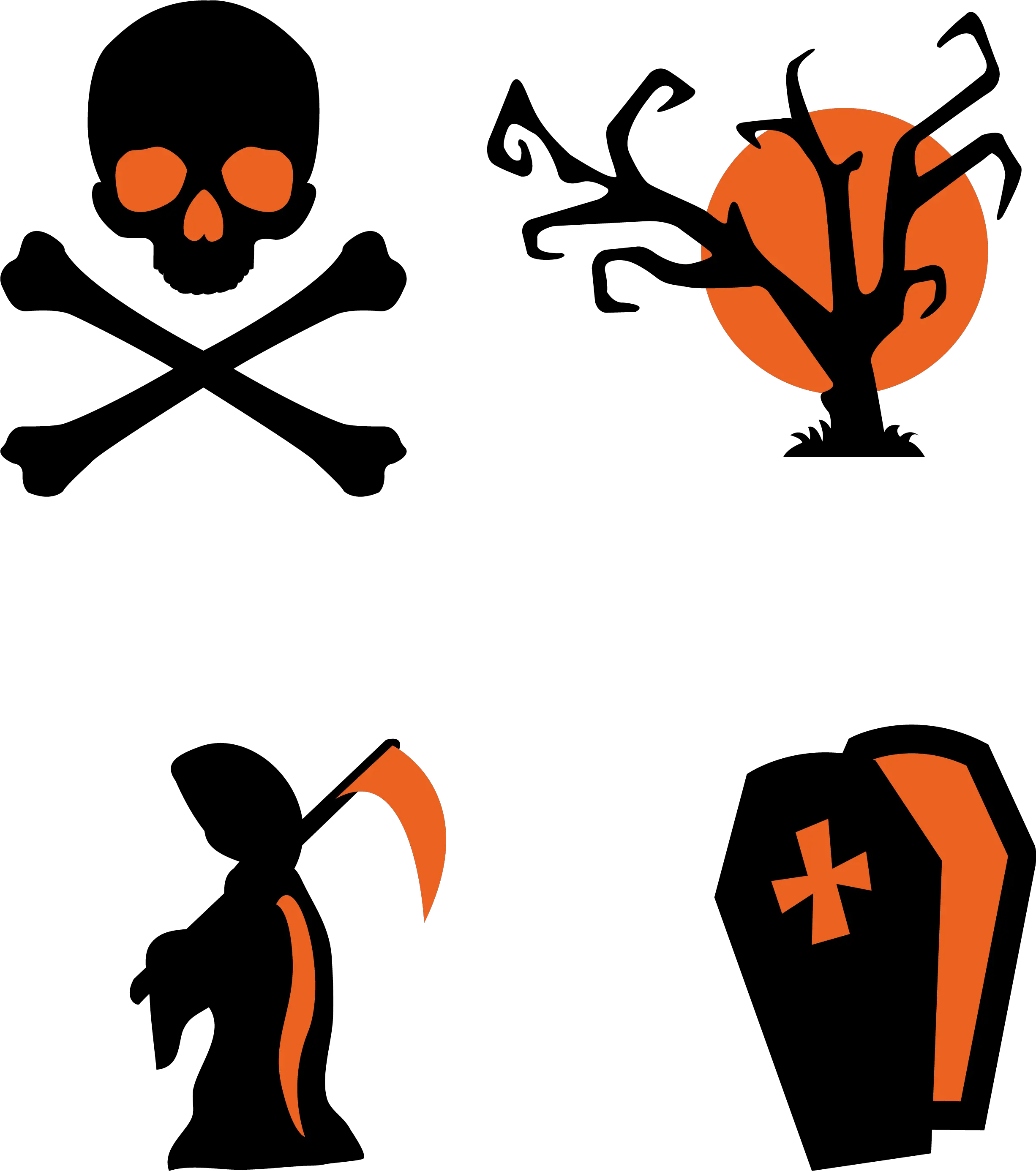 Halloween Elements Png Transparent Vector Halloween Elements Png Halloween Tree Png png