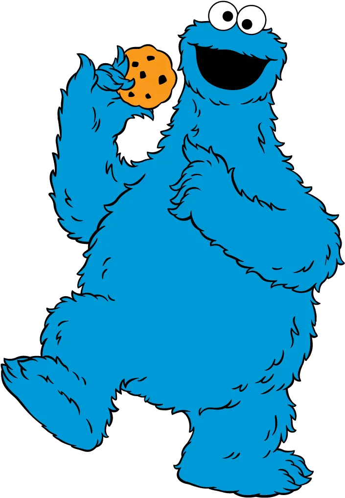 Cookie Monster Head Clipart Cartoon Sesame Street Cookie Monster Png Elmo Face Png