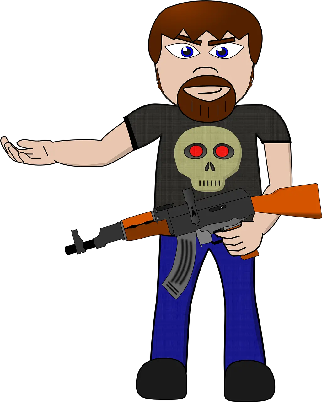 Gun To Head Png Cartoon Png For Whatsapp Status Arm With Gun Png