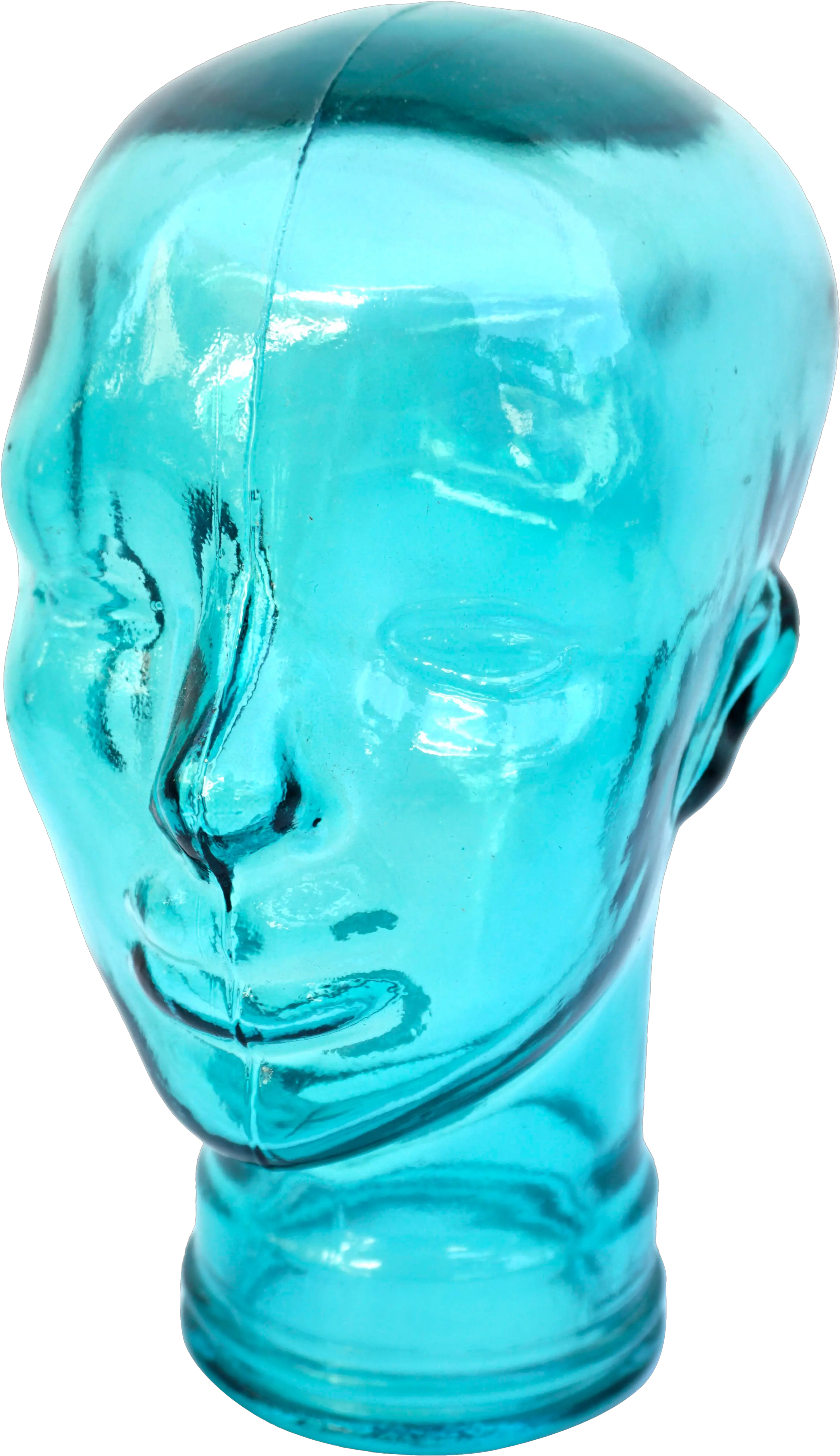 Turquoise Glass Mannequin Head Bust Png Mannequin Head Png