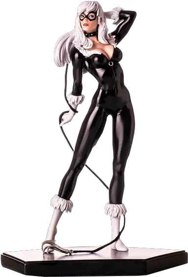 Iron Studios Spider Man Black Cat Figurine Marvel Black Cat Png Dc Icon Harley Statue