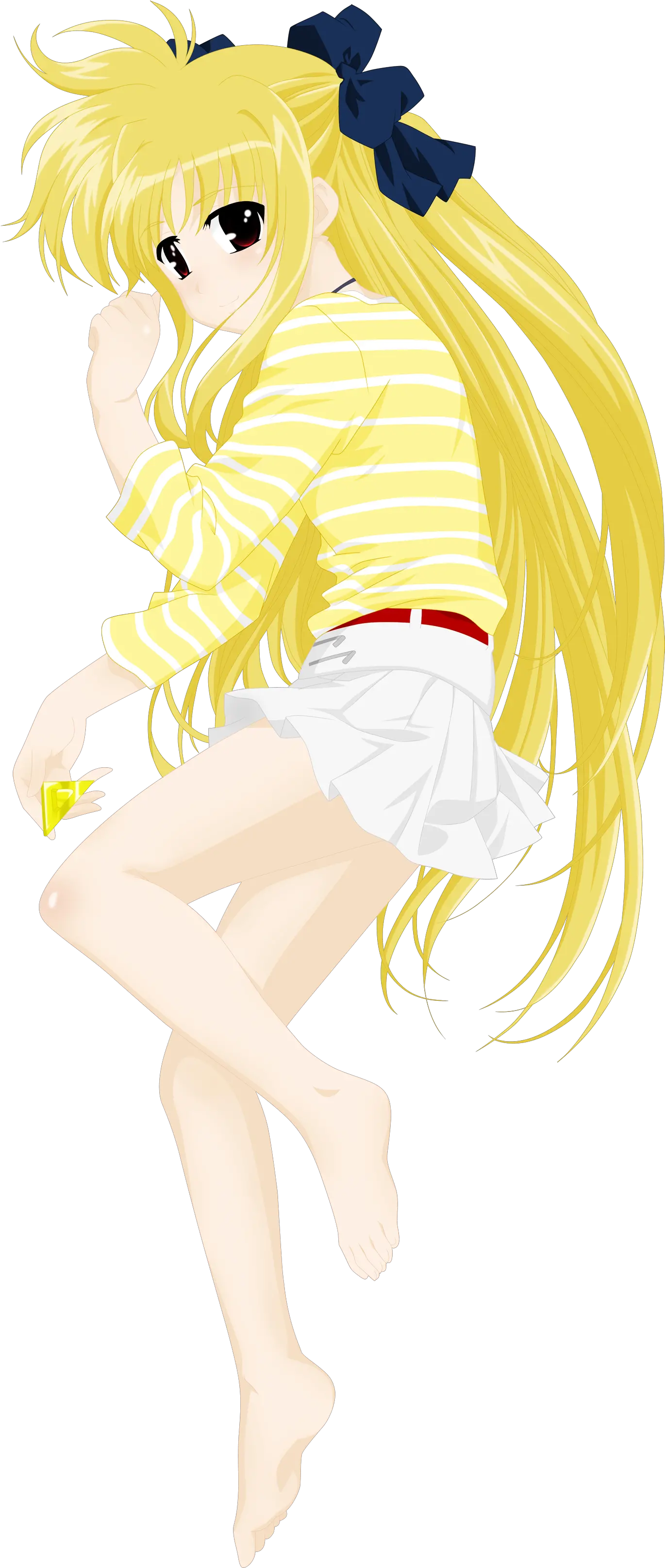 Mahou Shoujo Lyrical Nanoha Fate Testarossa Feet Transparent Illustration Png Feet Transparent