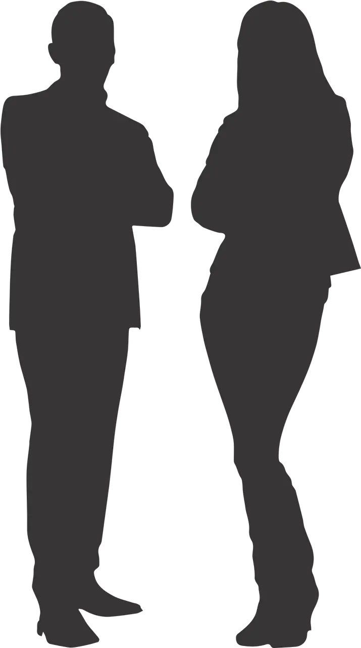Silhouette Man And Woman Transparent Man Woman Silhouette Png Woman Transparent png