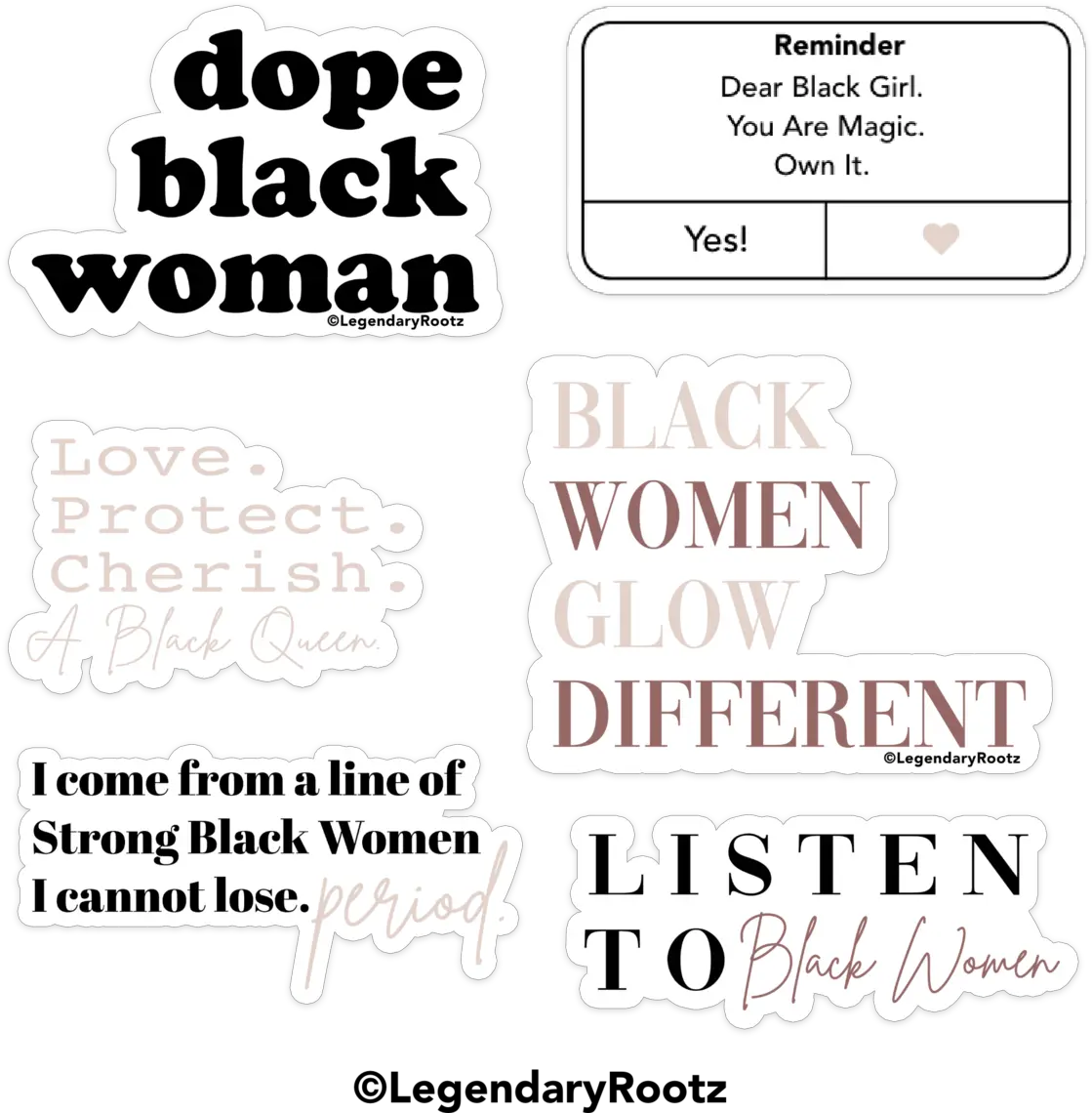 Dope Black Woman Sticker Pack Calligraphy Png Dope Png