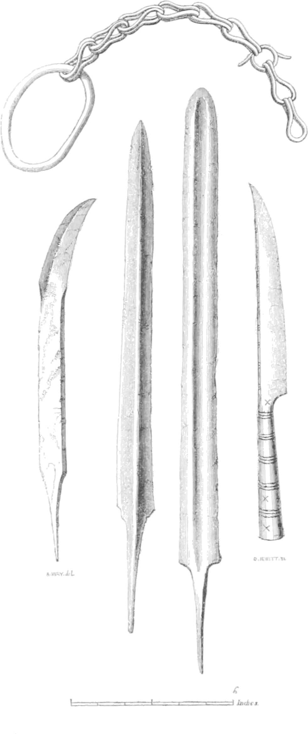 Filearchaeological Journal Volume 6 0197png Wikisource Bowie Knife Lance Png