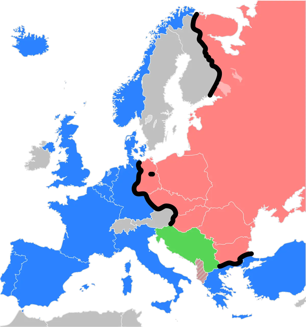 Iron Curtain Wikipedia Cold War In Europe Png Curtain Png