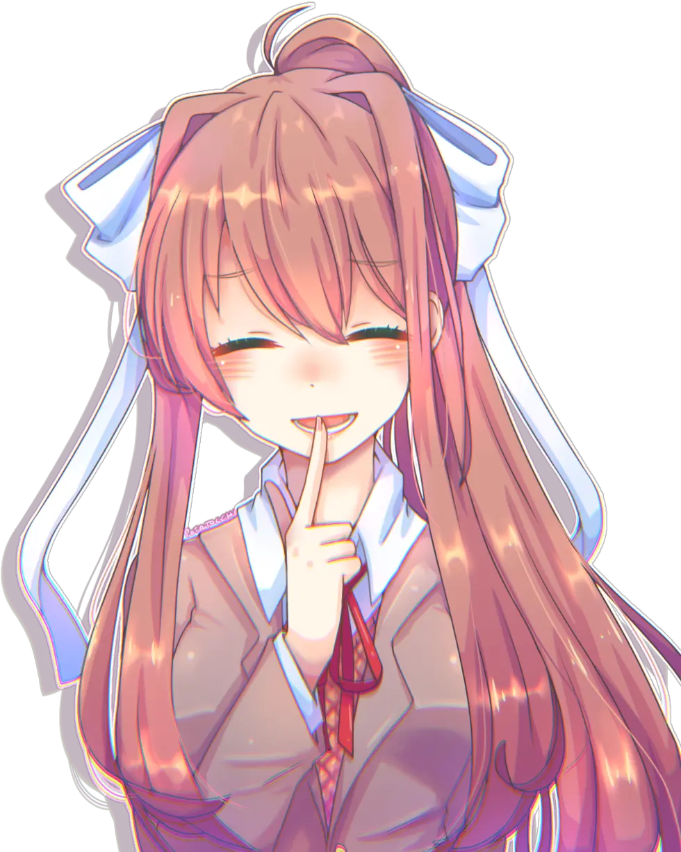 Monika Doki Literature Club Image 2634162 Monika Ddlc Png Doki Doki Literature Club Logo Png