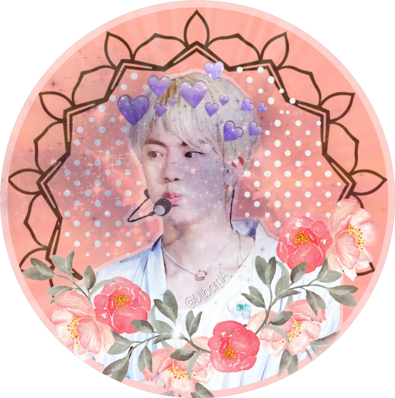 Jin Seokjin Bts Icon Kpop Sticker By Yourbiaswrecker Png