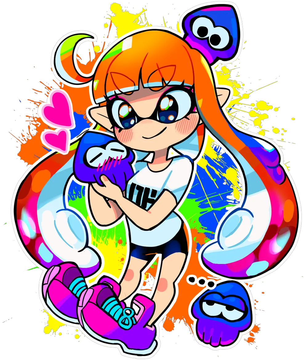 Saturated Splatoon Inkling Girl Color Png Inkling Png