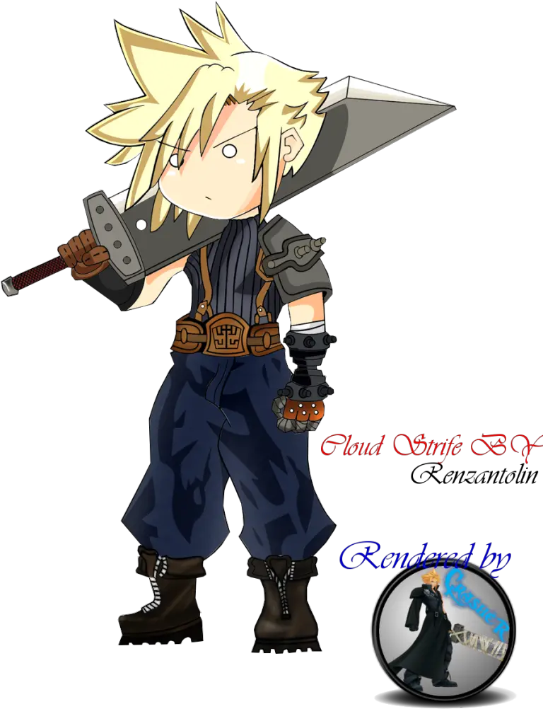 Download Cloud Strife Render Photo Cloud Ragnarok Full Trunks Png Cloud Strife Png png