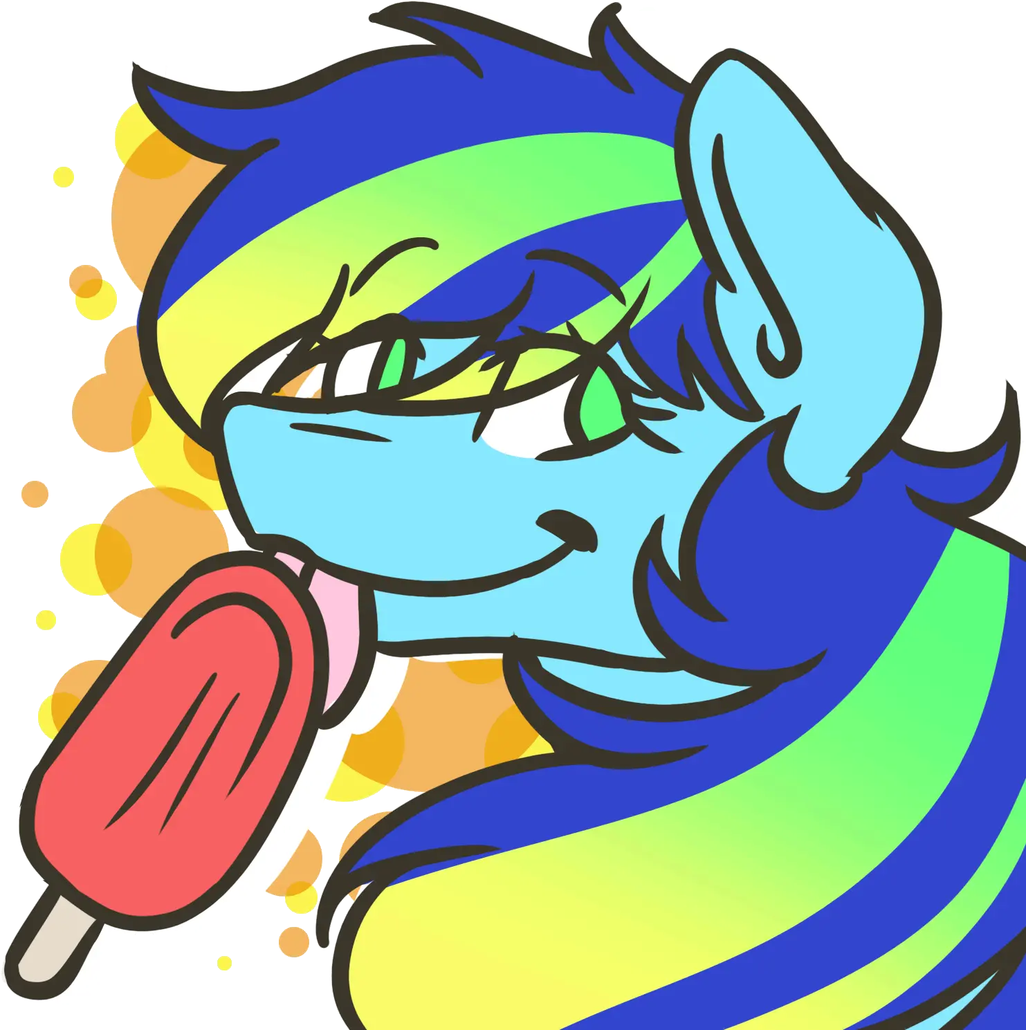Dripping Popsicle Fictional Character Png Drip Icon