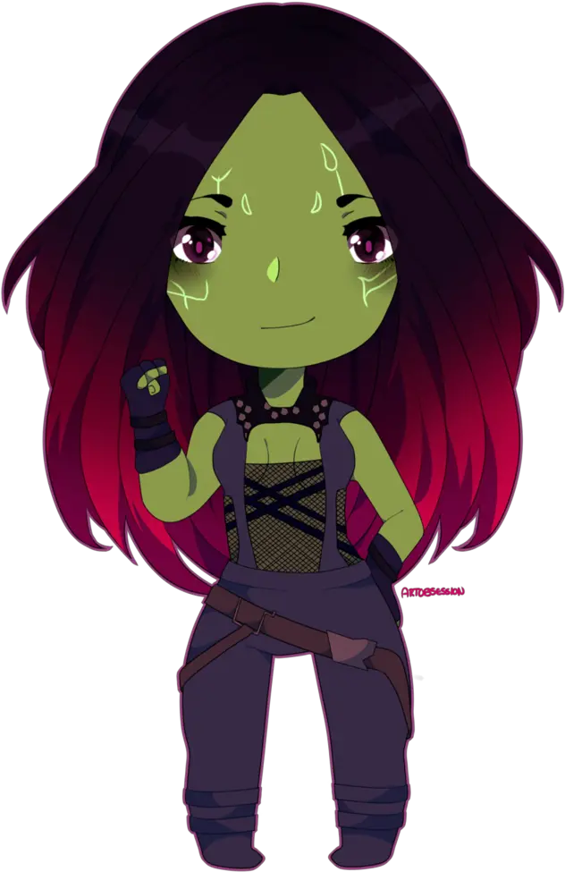 Chibi Speedpaint By Adorablemangolover Cute Gamora Clipart Png Gamora Png