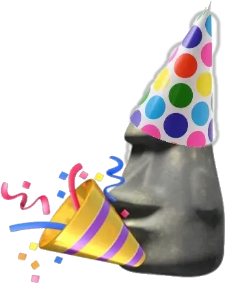 Congrats To The Moai Discord Server For Hitting 100 Members Party Hat Png Bonzi Buddy Png