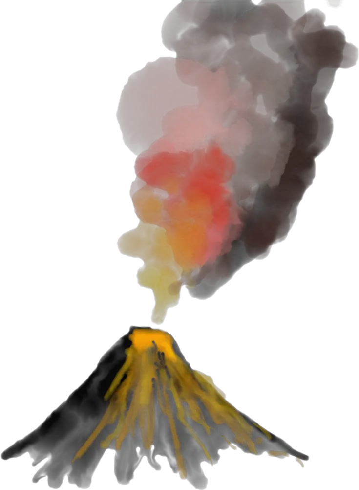 Lava Actually Wine With Dinner Watercolor Paint Png Volcano Png