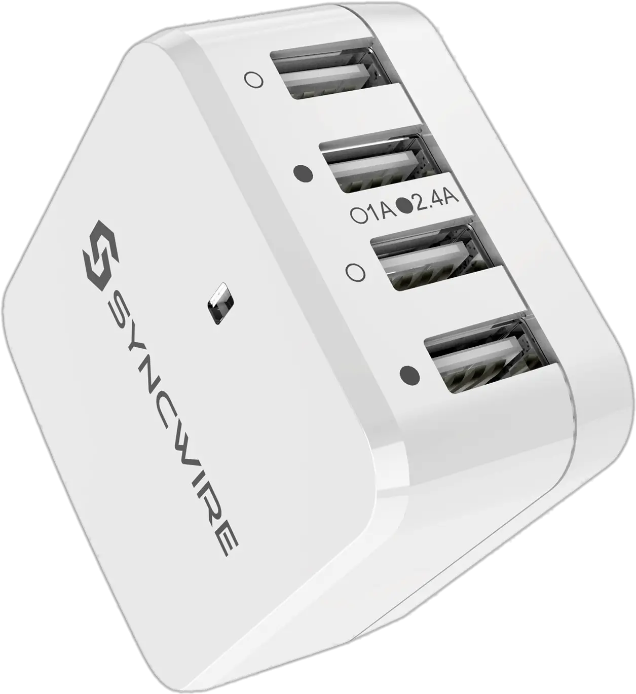 Syncwire Usb Charger Transparent Png Usb Hub 4 Port Square Charger Png