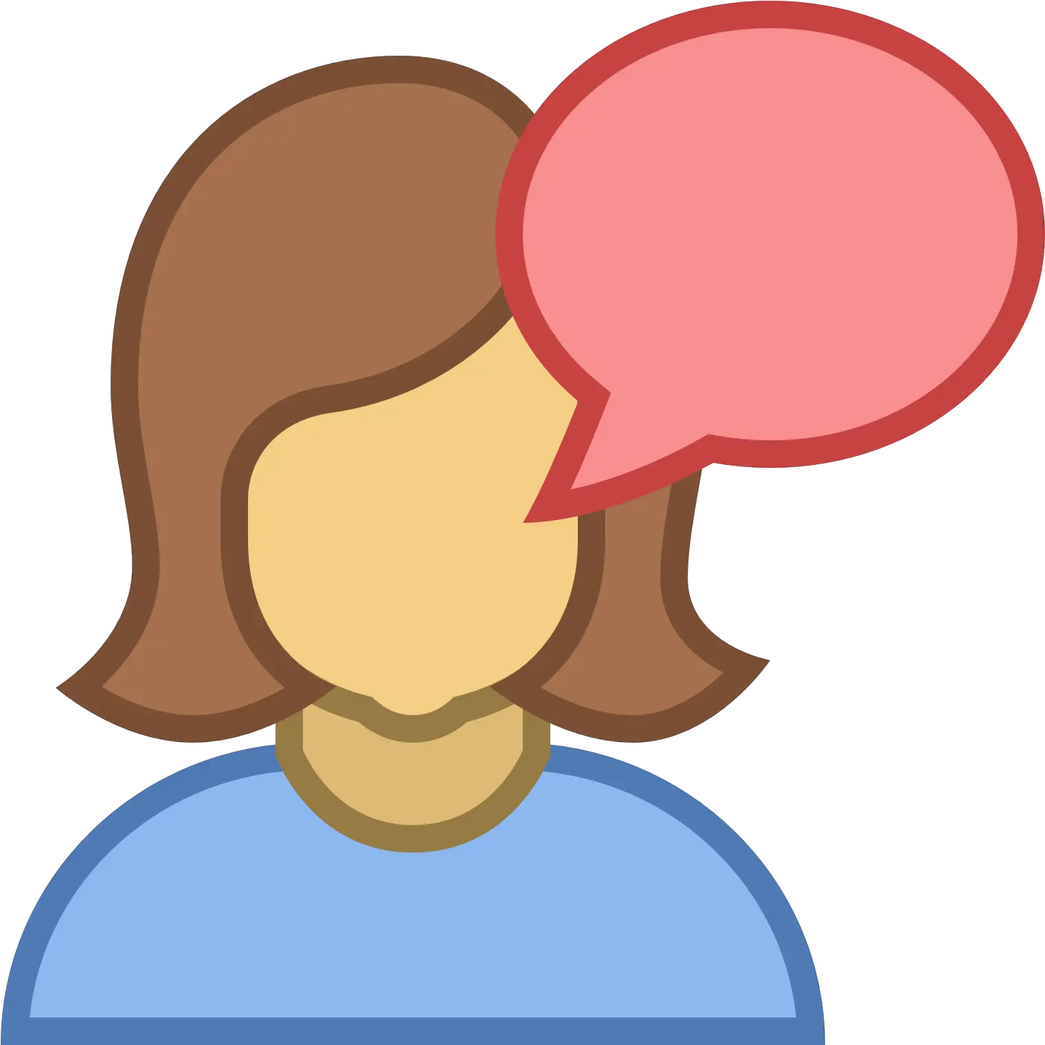Talk Icon Free Download Png And Vector Female Talk Icon Talk Png
