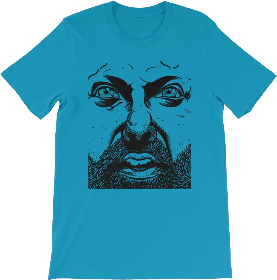 Big Lenny Square Aqua U2014 Delray Misfits Gear Png Lenny Face Png