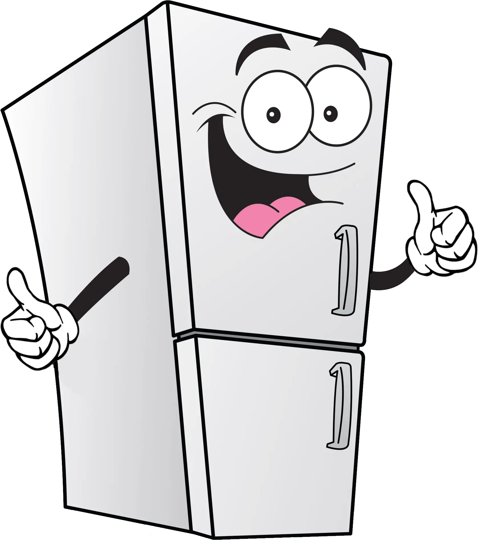 Happy Clipart Refrigerator Transparent Refrigerator Cartoon Png Refrigerator Png