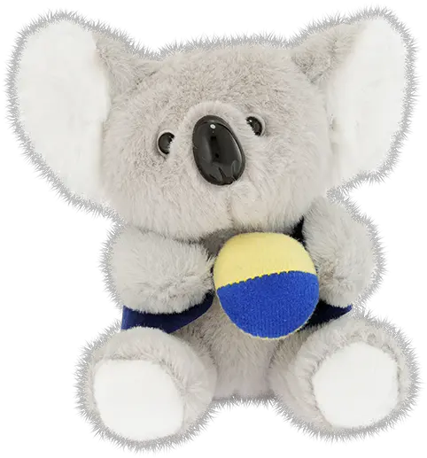 Download Hd Koala With Ball Teddy Bear Transparent Png Teddy Bear Koala Bear Png