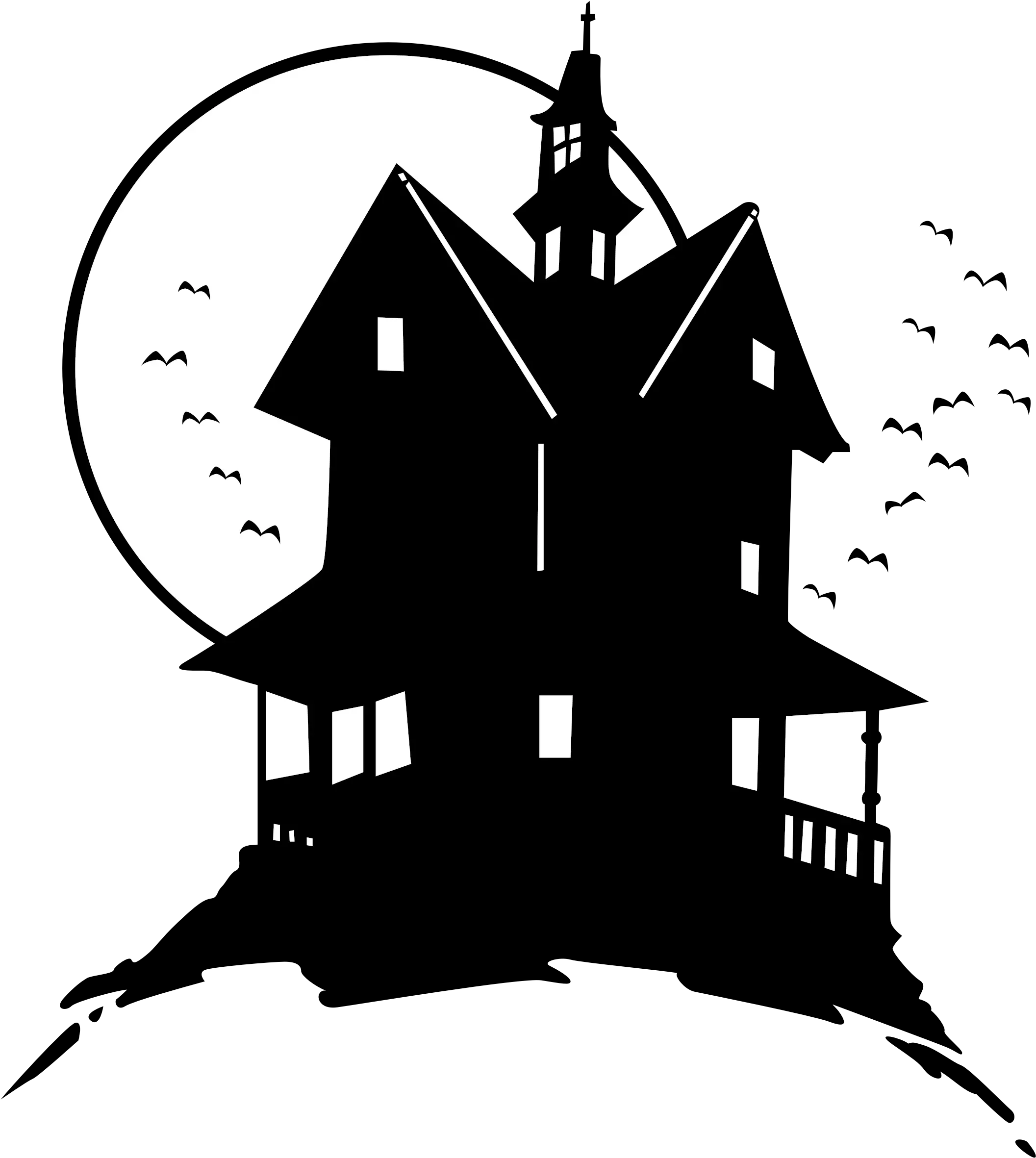 Library Download House Haunted House Clip Art Png Hill Png