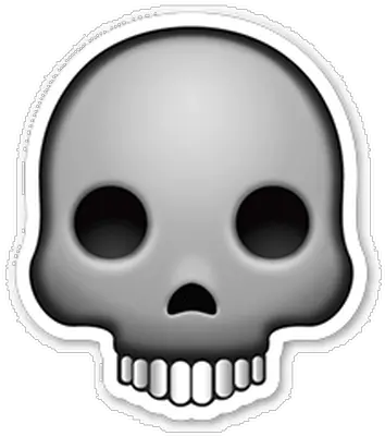 Skull Emoji Sticker Transparent Png Skull Emoji Transparent Background Skull Emoji Png