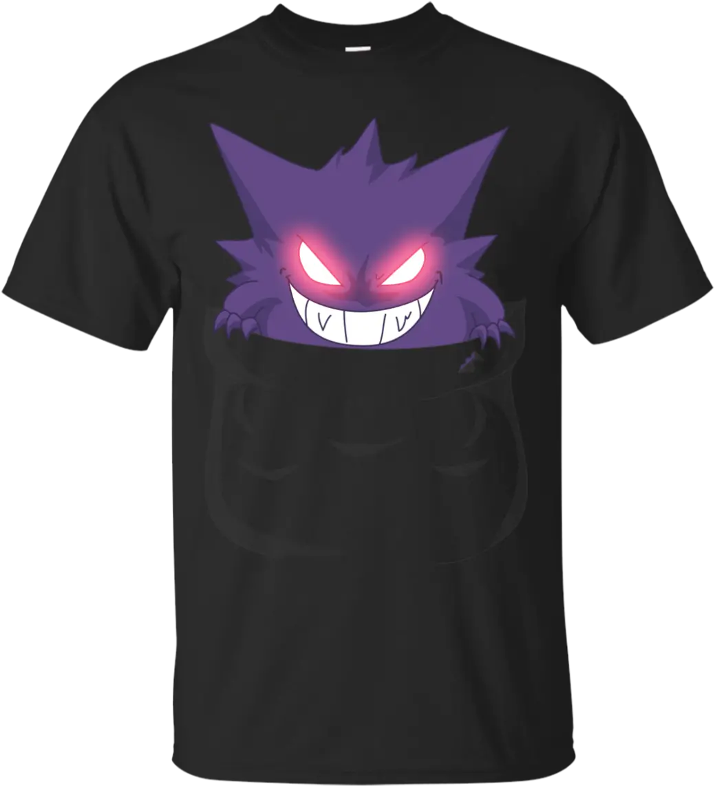 Poke Me If You Dare Pocket Gengar Pokemon Cotton T Just Sudo It T Shirt Png Gengar Transparent