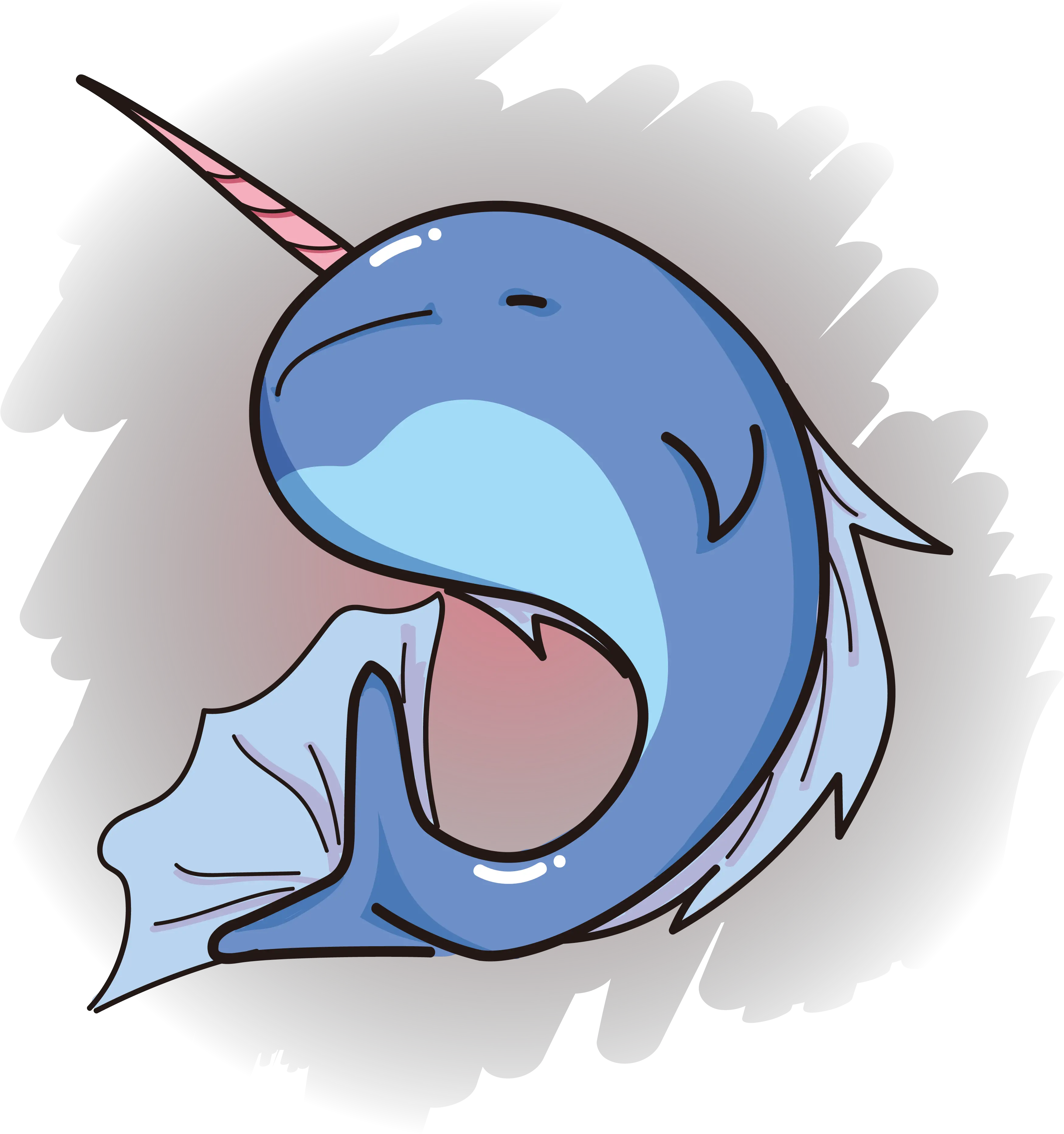 Narwhal Animal Cartoon Vector Png And Clip Art Narwhal Png