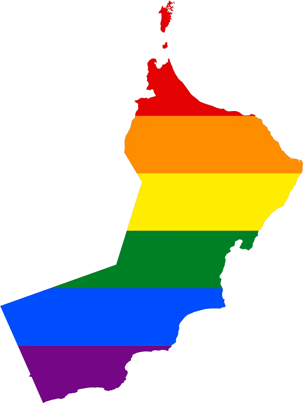 Lgbt Flag Map Of Oman Oman Map Regions Png Oman Flag Png