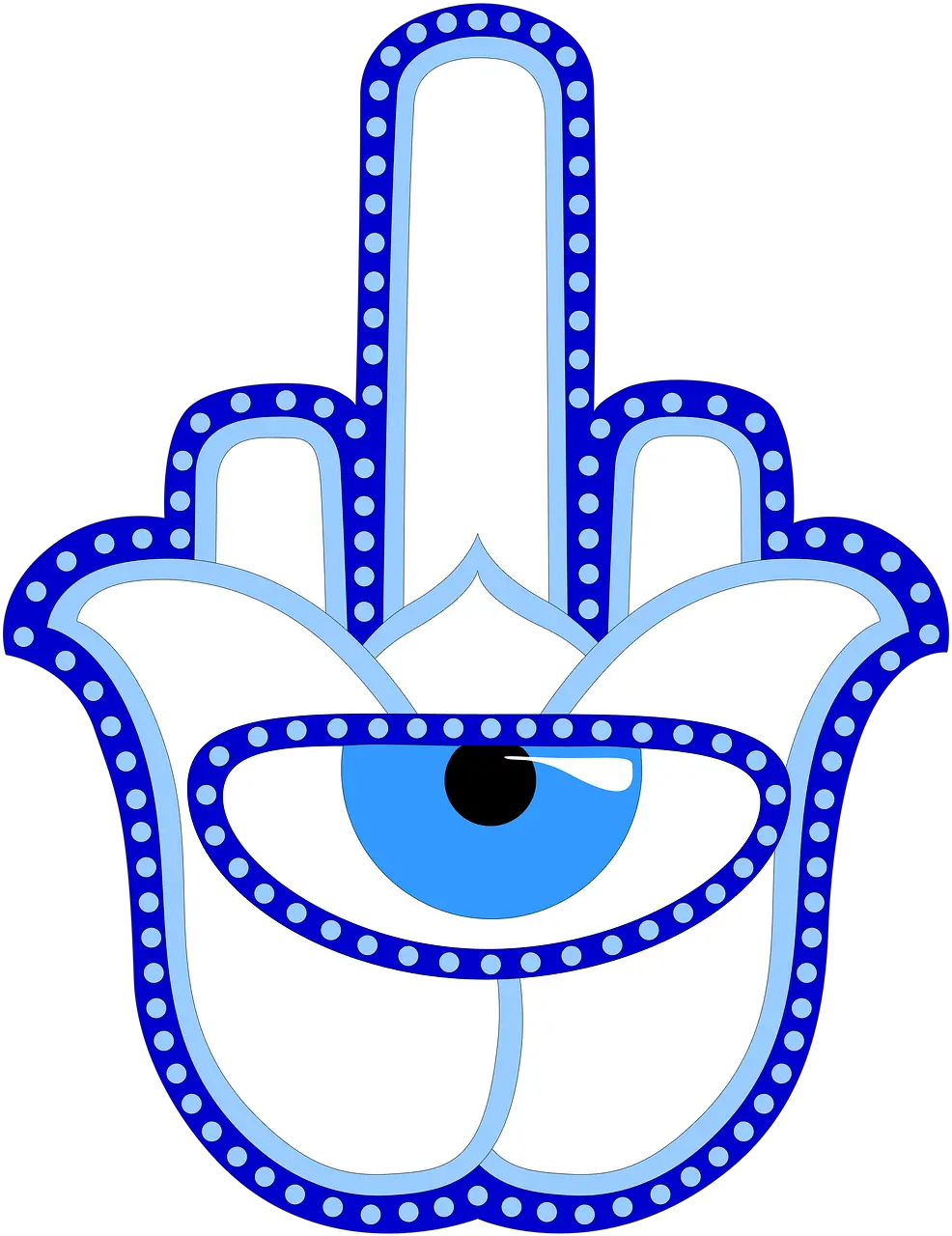 Hamsa Palm Amulet 50 Stars In A Circle Png Hamsa Png