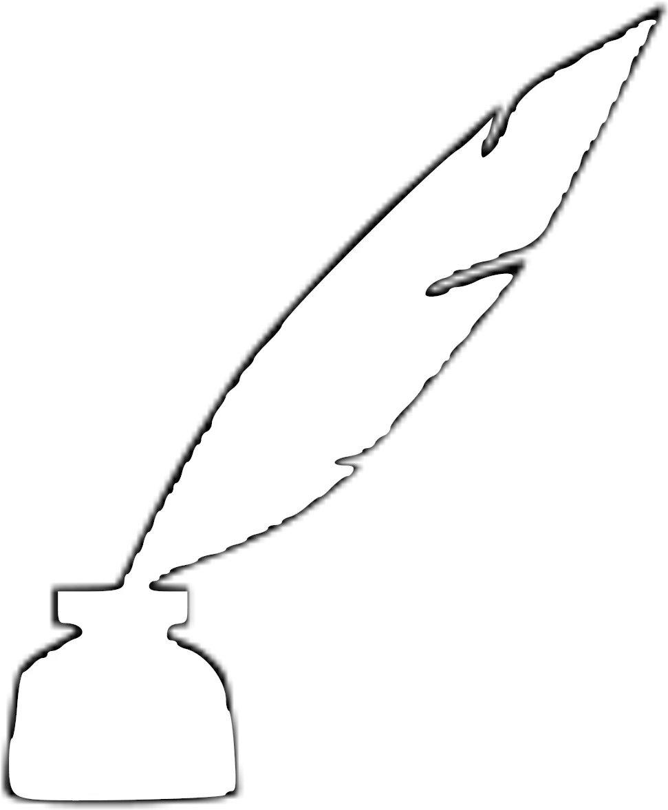 Filequill And Ink Contoursvg Wikimedia Commons Quill Png Quill Png