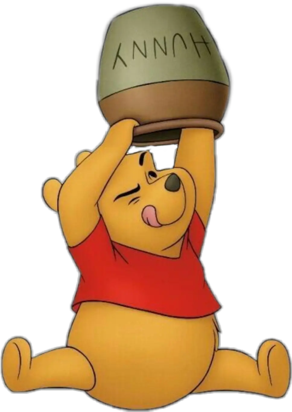 Winnie Pooh Winniethepooh Yellow Tumblr Cute Red Winnie The Pooh Png Winnie The Pooh Transparent Background