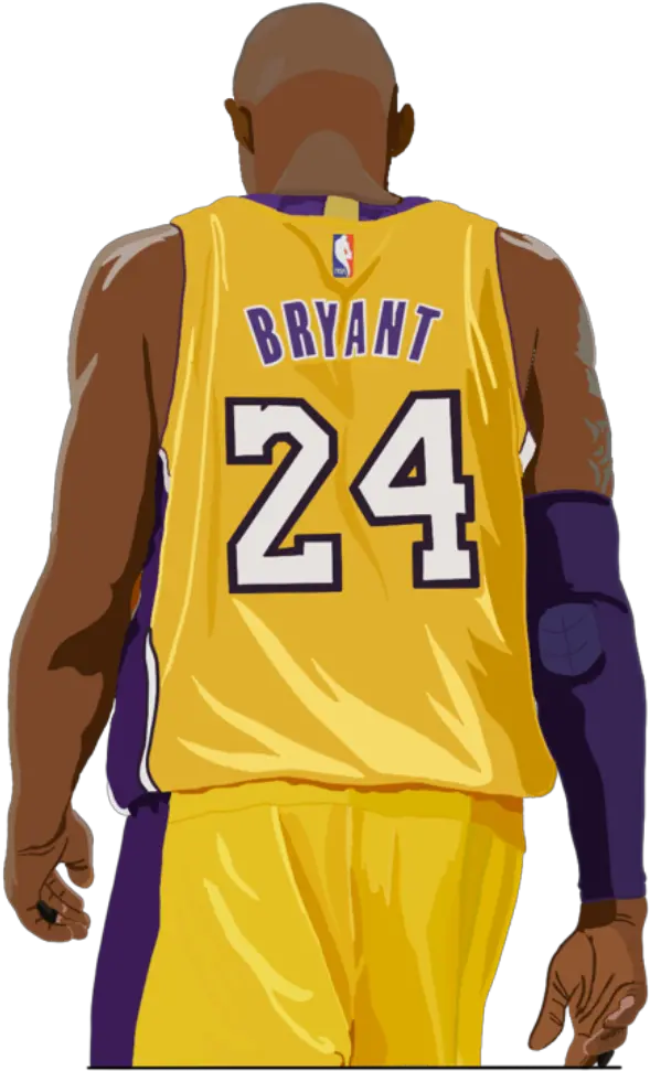Kobe Bryant By Nika Kobe Bryant Jersey Png Kobe Bryant Transparent