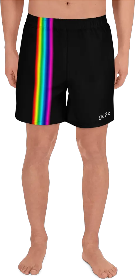 Black And Rainbow Gc2b Shorts Shorts Legs Png Shorts Png