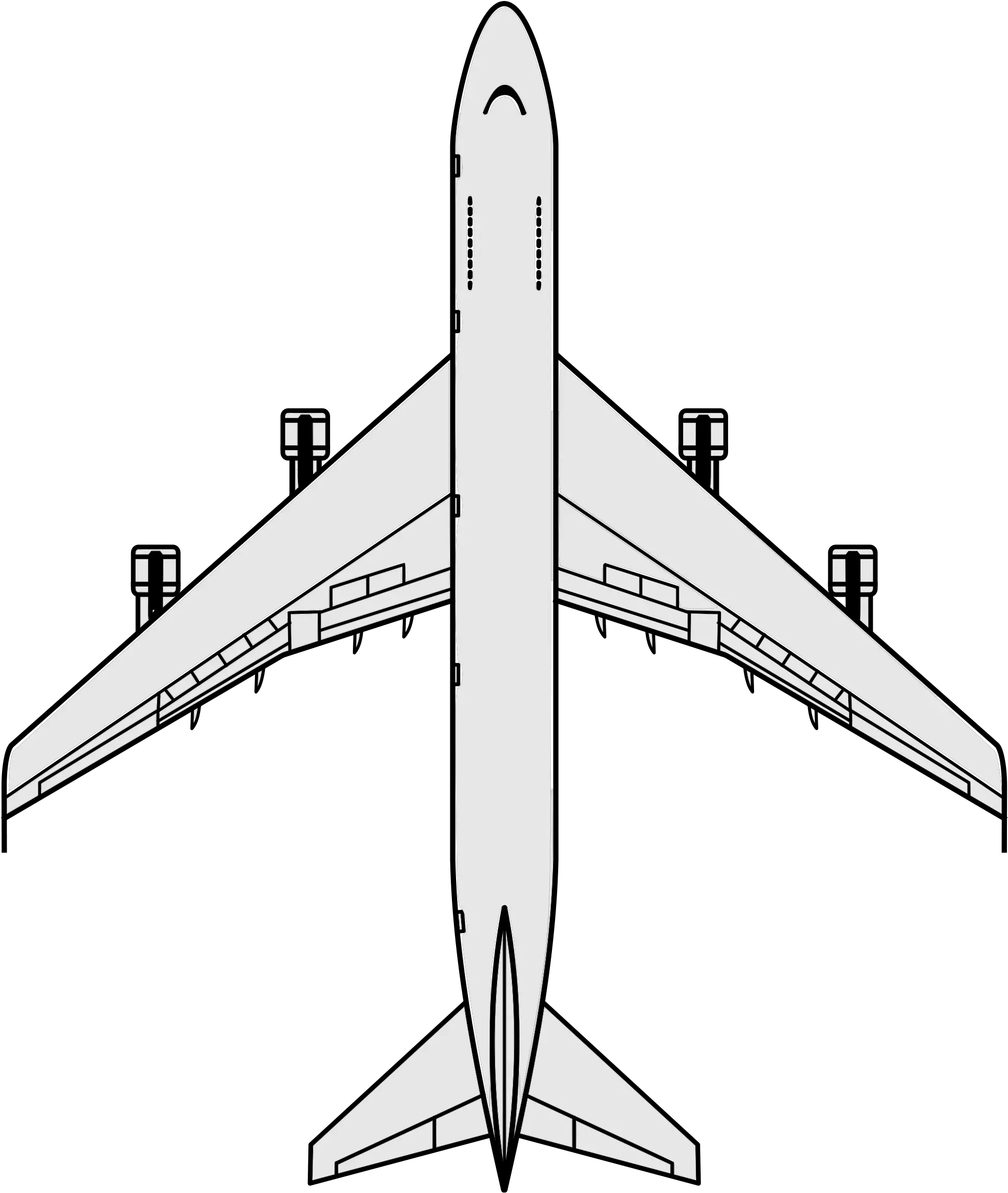 Open Boeing 747 Top View Png Boeing Png