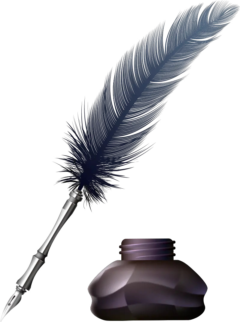 Download Inkwell Pen Png Image For Free Feather Ink Pen Png Quill Pen Png