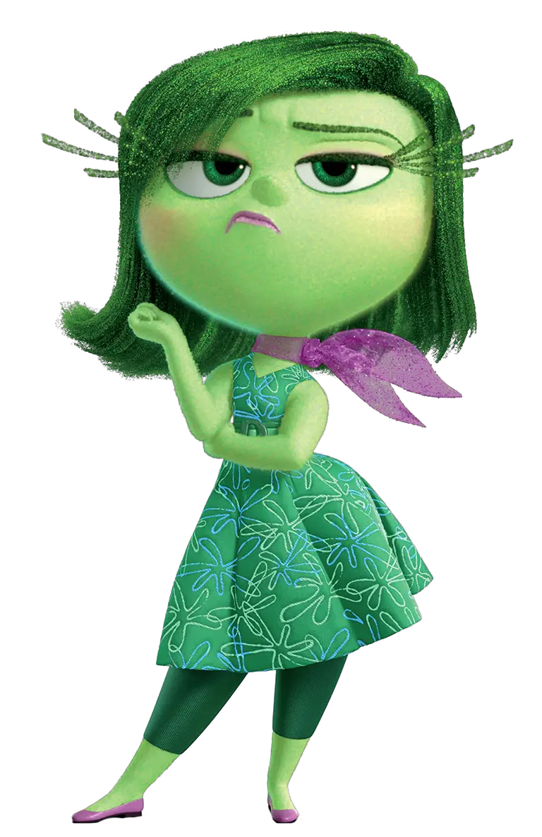 Disgust Inside Out Transparent Png Inside Out Sadness Disgust Joy Pixar Png