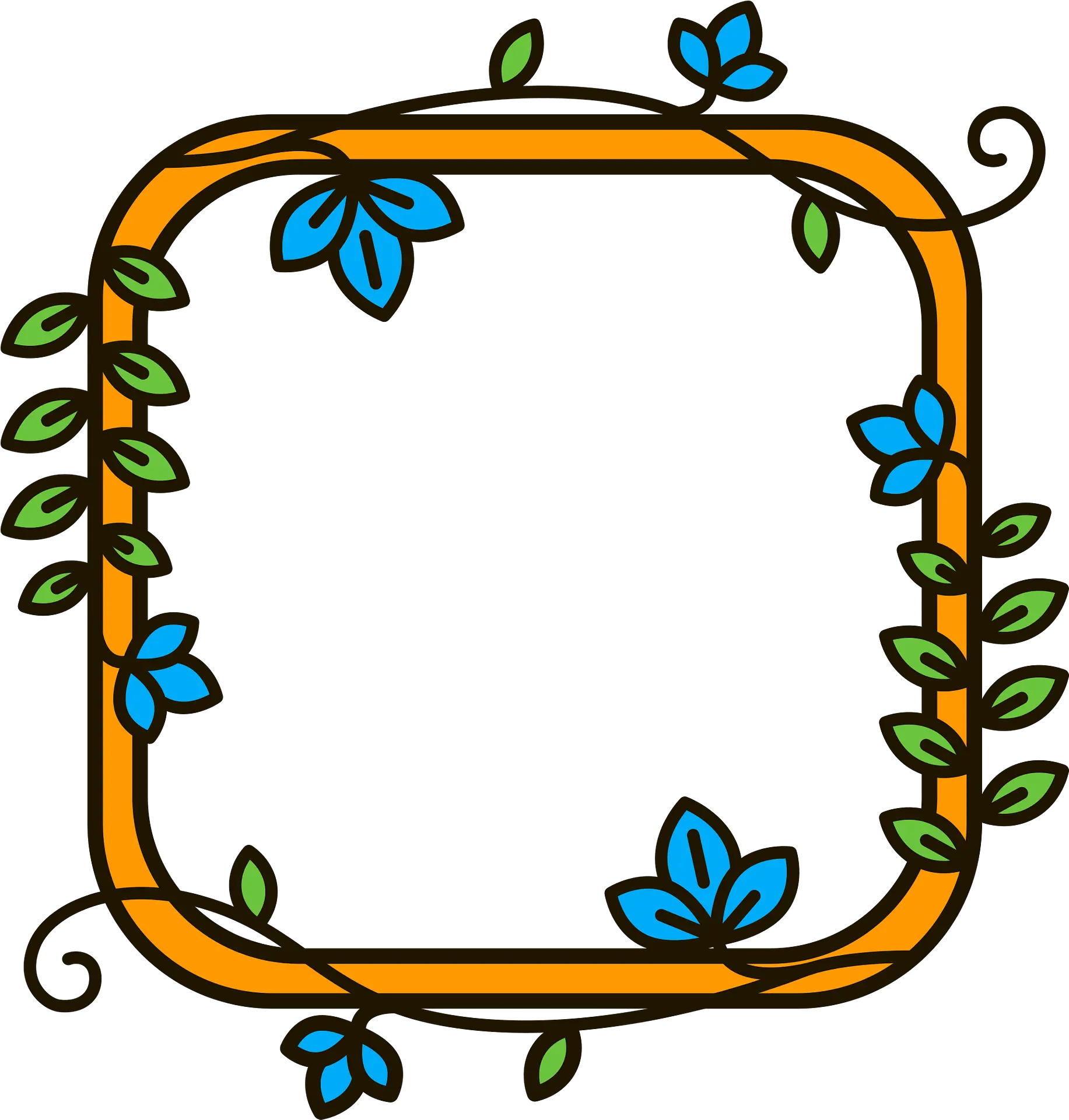 Floral Border Clipart Decorative Png Floral Border Transparent