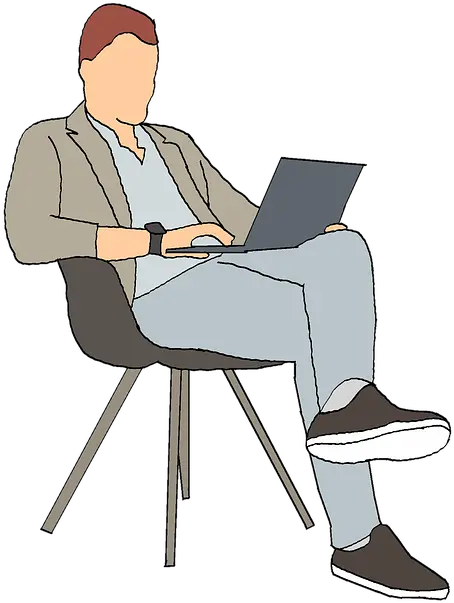 Business Man Casual Free Image On Pixabay Orang Duduk Png Person Sitting In Chair Png