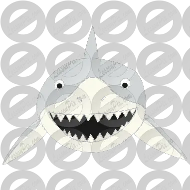 Shark Stencil For Classroom Therapy Use Great Shark Clipart Happy Png Cartoon Shark Png