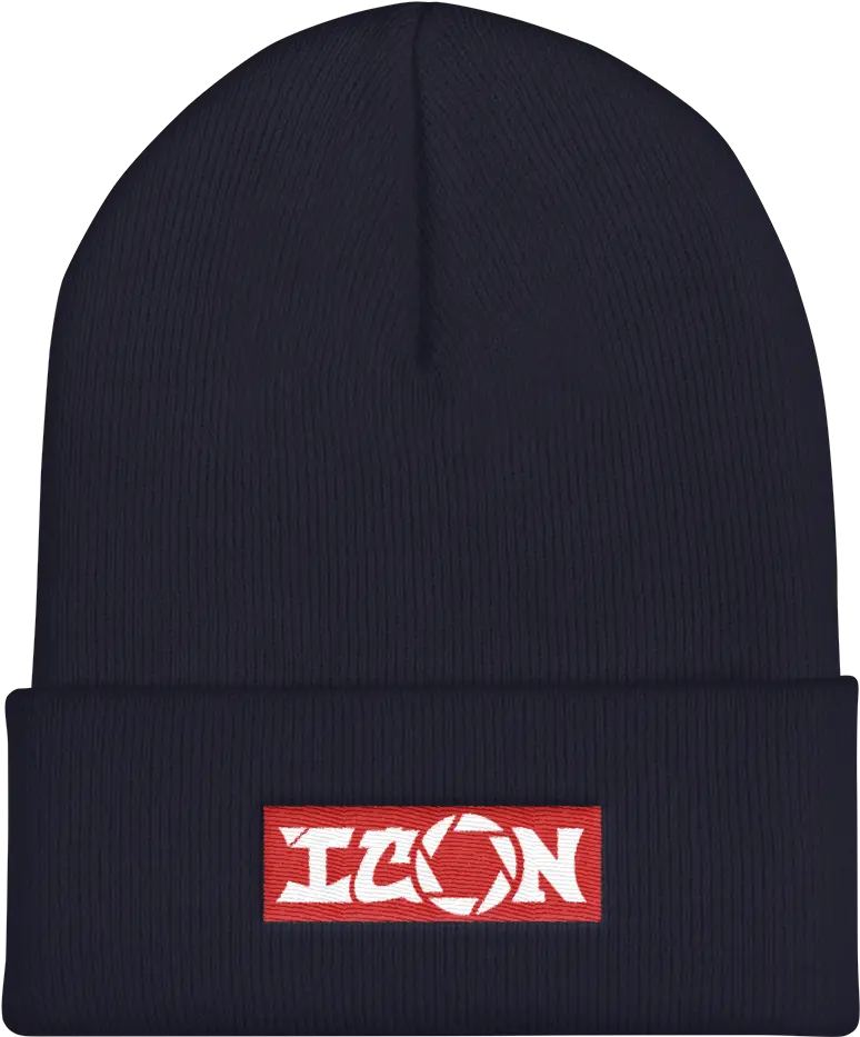 Icon Boxed Beanie U2014 Gentry Stein Png Front