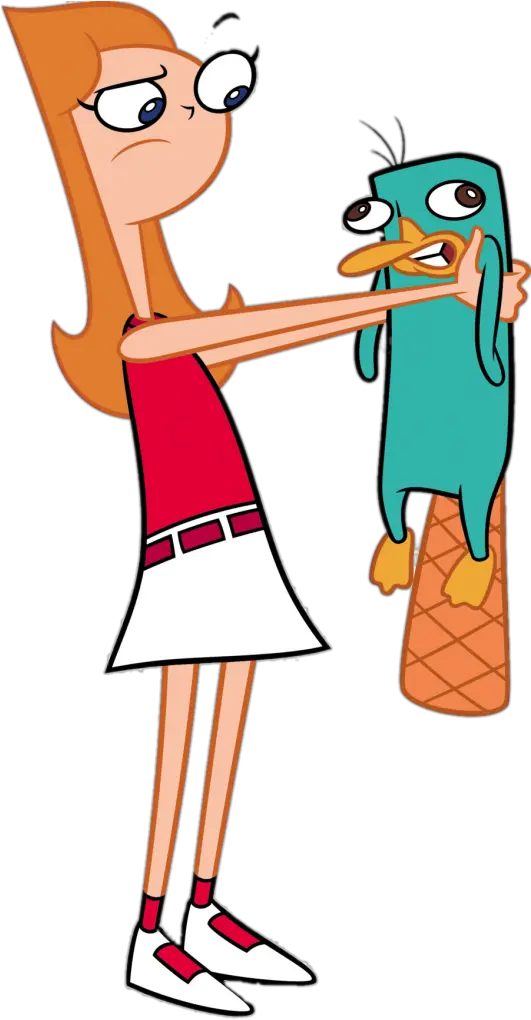 Phineas And Ferb Candace Flynn Holding Png Platypus